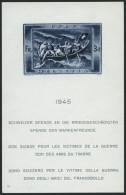 SCHWEIZ BUNDESPOST Bl. 11 **, 1945, Block Kriegsgeschädigte, Pracht, Mi. 220.- - Blocks & Sheetlets & Panes