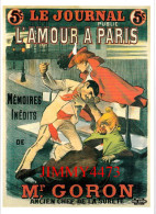 CPM - LE JOURNAL Publie L'AMOUR A PARIS - Edit. Bibliothèque Forney Paris - Advertising