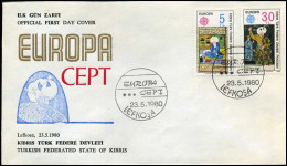 Turks Cyprus - FDC - Europa  CEPT - 1980