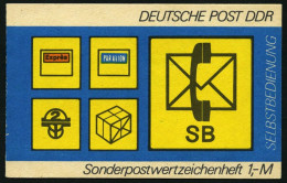 ZUSAMMENDRUCKE SMHD 11 **, 1982, Markenheftchen Selbstbedienung - Postsymbole, 6 Verschiedene Heftchen (ab,ac,ad,cb,cd,c - Zusammendrucke