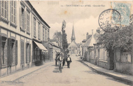 SAINT REMY SUR AVRE - Grande Rue - Attelage - 1906 - Autres & Non Classés