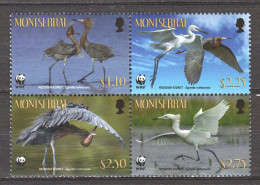 Montserrat 2010 Mi 1524-1527 MNH WWF - EGRET - Unused Stamps