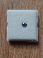 Saphir Bleu Taillé En Forme De Coeur, 0,53 Carat, 6 Mm, Madagascar - Saffier