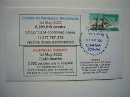 COVID-19 Pandemic Worldwide / Stamp China Town May 01,2022 - Poste Aérienne