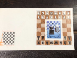 VIET  NAM ENVELOPE-F.D.C BLOCKS-(1983 Chess Piecec) 1 Pcs Good Quality - Vietnam