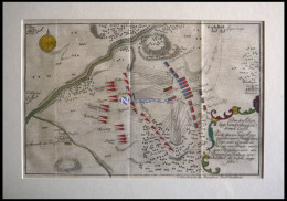 SANDERSHAUSEN, Plan Der Schlacht Vom 23.7.1758, Altkolorierter Kupferstich Von Ben Jochai Bei Raspische Buchhandlung 176 - Prints & Engravings