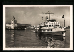 AK Friedrichshafen /Bodensee, Hafenbahnhof Mit Motorschiff Ravensburg,   - Otros & Sin Clasificación