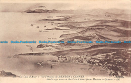 R138591 La Cote DAzur A Vol DOiseau De Menton A Cannes. Birds Eye View On The Vo - World