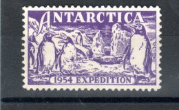 FRANCE  VIGNETTE ANTARCTICA 1953  SANS GOMME  PEU COURANTE  POLAIRE - Events & Gedenkfeiern