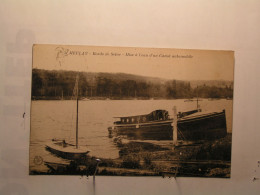 Meulan - Bords De Seine - Mise à L'eau D'un Canot Automobile - Meulan