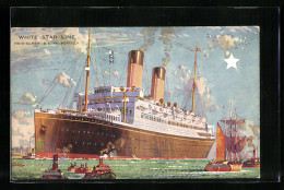 Künstler-AK SS Albertic Der White Star Line  - Dampfer