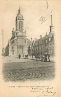 51 - Reims - Eglise Saint Maurice Et Hopital Général - Animée - Précurseur - Oblitération Ronde De 1903 - CPA - Voir Sca - Reims