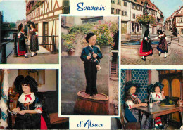 Folklore - Alsace - Multivues - CPM - Voir Scans Recto-Verso - Costumes
