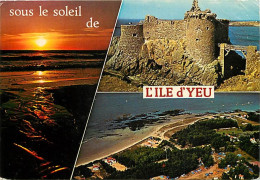 85 - Ile D'Yeu - Multivues - Flamme Postale De L'Ile D'Yeu - CPM - Voir Scans Recto-Verso - Ile D'Yeu