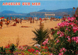 66 - Argelès Sur Mer - La Plage - Scènes De Plage - Fleurs - CPM - Voir Scans Recto-Verso - Argeles Sur Mer