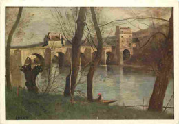 Art - Peinture - Jean Baptiste Corot - Le Pont De Mantes - CPM - Voir Scans Recto-Verso - Malerei & Gemälde