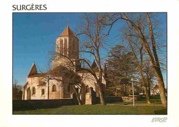 17 - Surgères - Eglise Notre Dame - Chevet Et Clocher Roman - Flamme Postale - CPM - Voir Scans Recto-Verso - Surgères