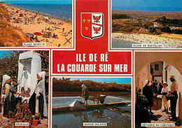 17 - Ile De Ré - Multivues - Marais Salants - Folklore - Scènes De Plage - Blasons - Flamme Postale - CPM - Voir Scans R - Ile De Ré