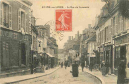 58 - Cosne Cours Sur Loire - Rue Du Commerce - Animée - CPA - Oblitération De 1911 - Voir Scans Recto-Verso - Cosne Cours Sur Loire