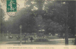 58 - Saint Honoré Les Bains - Etablissement Thermal - Le Parc - Animée - CPA - Oblitération De 1908 - Voir Scans Recto-V - Saint-Honoré-les-Bains