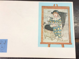 VIET  NAM ENVELOPE-F.D.C BLOCKS-(1987 Artist S Son As Harlequin) 1 Pcs Good Quality - Vietnam