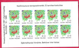 FINLANDIA - 1991 - FRUTTI DI BOSCO 2M10 - FOGLIETTO DA 10 PEZZI ADESIVI - NUOVO MNH** (YVERT 1095 - MICHEL 1129) - Neufs