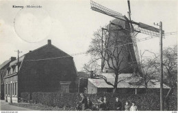 Kinrooy  -   Maaseik   -   Molenzicht.   Prachtige Kaart!  Met:   RALAIS STEMPEL  -   1953   Naar   Merksem - Windmolens