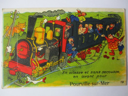 Carte A Système...Pourville-sur-Mer..en Vitees Et Sans Secousse,en Avant Pour...1956...(10 Vues ..complet)... - Sonstige & Ohne Zuordnung