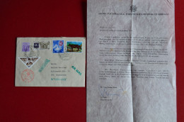 1974 Everest Lhotse Expedition Cover + Letter Signed G. Lenser Himalaya Mountaineering Escalade Alpinisme - Sportifs