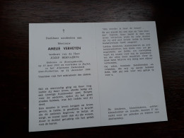 Amelie Verheyen ° Koningshooikt 1909 + Duffel 1982 X Jozef Bernaerts - Obituary Notices