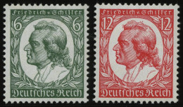 Dt. Reich 554/5 **, 1934, Schiller, Pracht, Mi. 100.- - Ungebraucht