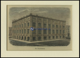 BERLIN: Die Bauakademie, Kolorierter Holzstich Um 1880 - Prints & Engravings