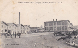 PORTIEUX  -  VOSGES  -  (88)   -   PEU  COURANTE  CPA  ANIMEE   -   VERRERIE   -   L'INTERIEUR  DE  L'USINE....VUE  B. - Sonstige & Ohne Zuordnung