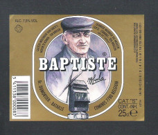 BROUWERIJ DUMORTIER - COMINES - BAPTISTE  - 25 CL -  BIERETIKET (BE 035) - Beer