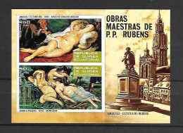 Equatorial Guinea 1973 Art - Painting - Nude - Rubens IMPERFORATE MS MNH - Equatoriaal Guinea