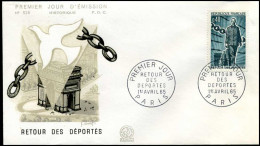 France - FDC - 1447 - Retour Des Déportés - 1960-1969