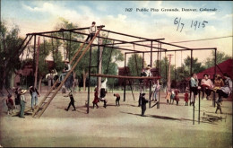 CPA Denver Colorado USA, öffentliche Spielplätze, Kinder - Otros & Sin Clasificación