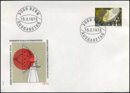 Zwitserland - FDC - Satelliten-fernmeldeverkehr - FDC