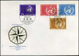 Zwitserland - FDC - Organisation Météorologique Mondiale - FDC