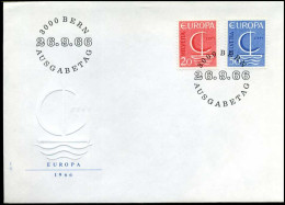 Zwitserland  - FDC - Europa CEPT 1966 - 1966