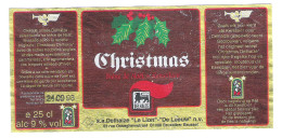 CHRISTMAS - DELHAIZE   - 25 C L  - 1 BIERETIKET  (BE 038) - Beer