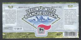 LEEUWSE  WITTE - BLANCHE  DU  LION - DELHAIZE   - 25 CL  - 1 BIERETIKET  (BE 039) - Cerveza