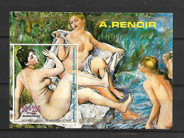 Equatorial Guinea 1973 Art - Paintings - RENOIR - NUDE IMPERFORATE MS MNH - Sonstige & Ohne Zuordnung