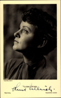 CPA Schauspielerin Luise Ullrich, Portrait Im Profil, Autogramm - Acteurs