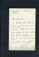 AUTOGRAPHE 1918 MAROC GENERAL LYAUTEY - Politicians  & Military