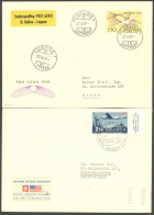 SCHWEIZ BUNDESPOST 479,518 BRIEF, 1947/9, 2.50 Fr. Swissair Und 150 C. Pro Aero, Je Auf FDC, Pracht, Mi. 115.- - Sonstige & Ohne Zuordnung