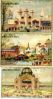 3 Chromos "Exposition Universelle Paris 1900, AMIDON DE RIZ, E. Verley, Marquette-Lille, 6 Scans - Other & Unclassified