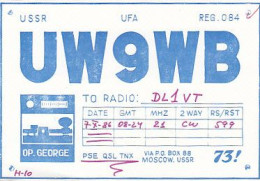 AK 213373 QSL - USSR - Ufa - Radio