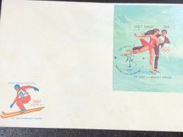 VIET  NAM ENVELOPE-F.D.C BLOCKS-(1984 Figure Skating) 1 Pcs Good Quality - Viêt-Nam