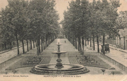 P4-03 Montluçon - L'avenue De La Gare Avec Voiture - Montlucon